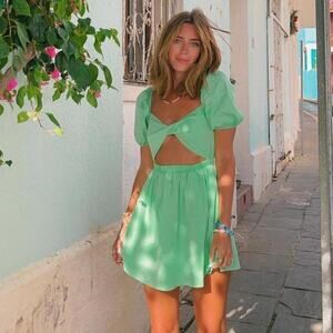 Beginning Boutique Cannes Mini Dress Apple Green Size 8